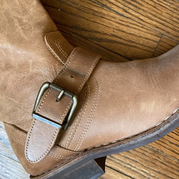 Vintage Genuine Leather Moto Boots - Picture 9 of 12